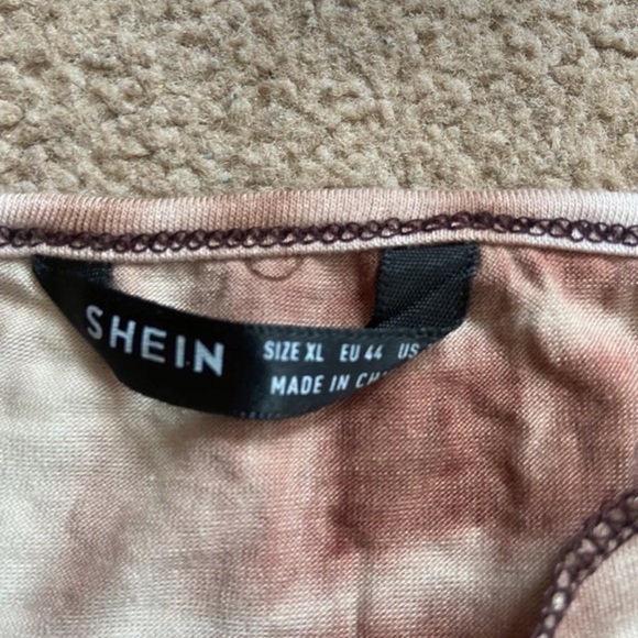 Shein brown marble crop top - Picture 3 of 3